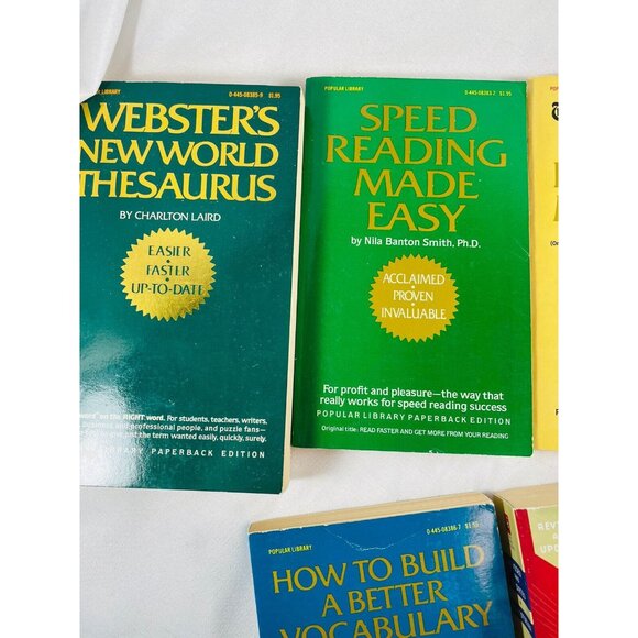 Webster’s Popular Library Desk Top Reference Vintage 5 Book Set - Picture 9 of 12